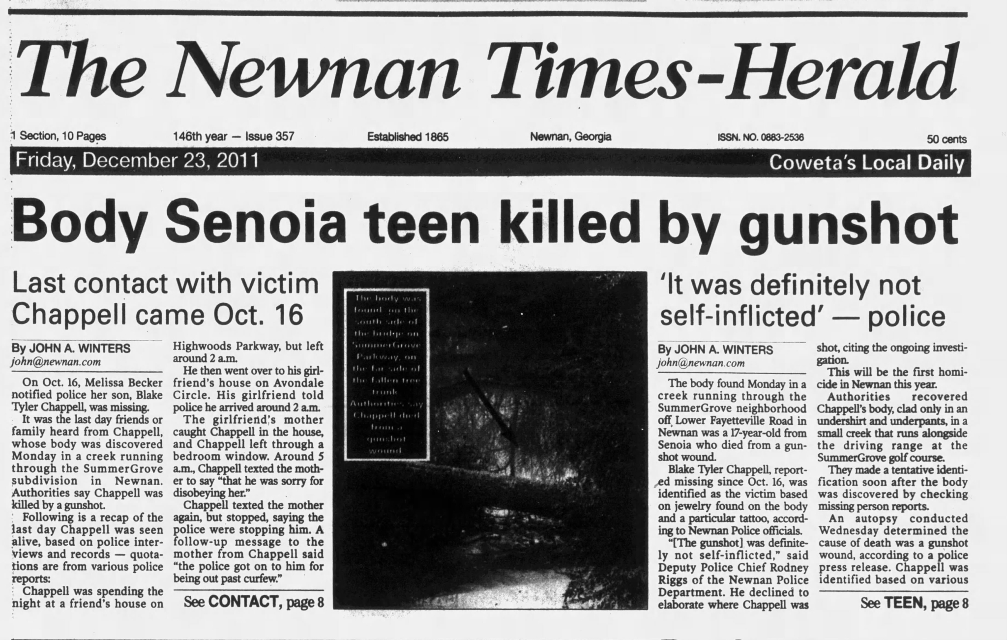 Blake Chappell - Project: Cold Case